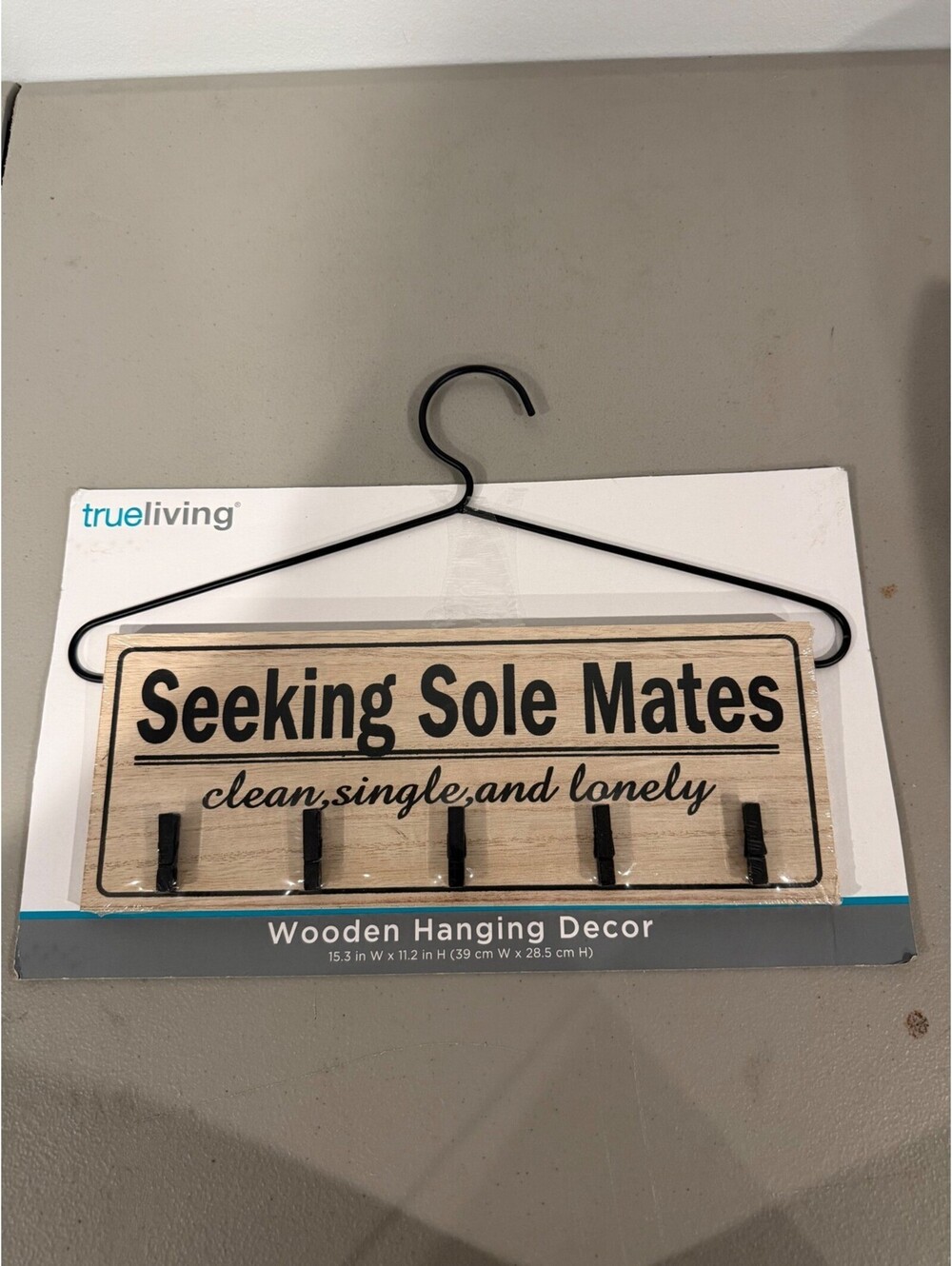 Seeking Sole Mates Wooden Hanging Decor